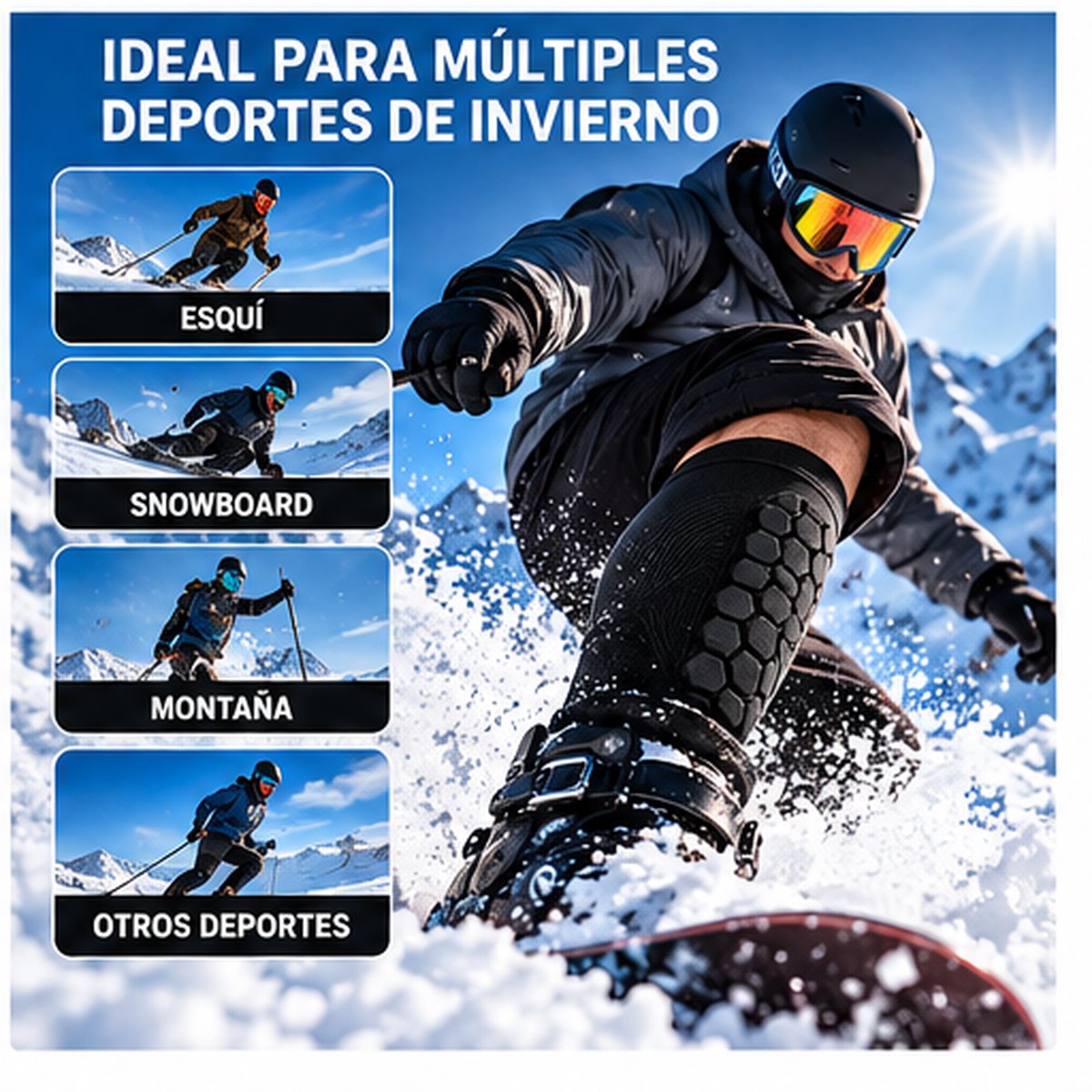 Un protector, todos tus deportes de invierno